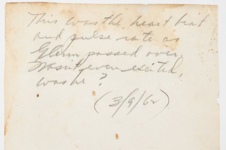 Lot #3043 John Glenn's Mercury-Atlas 6 EKG Printout - Image 3