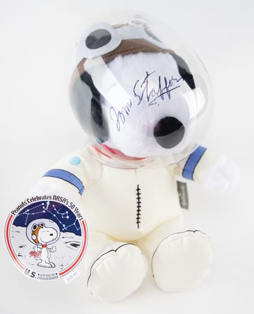 Lot #3178 Tom Stafford Signed Snoopy Doll - Image 1