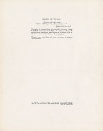 Lot #3181 Apollo 10 Oversized NASA Lithograph - Image 2