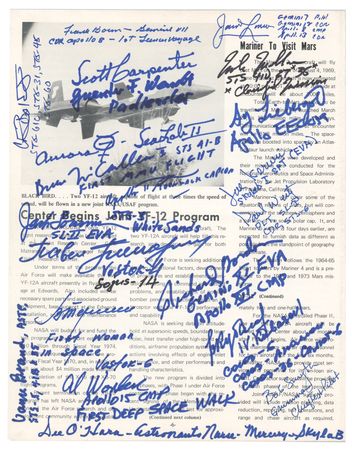 Lot #3473 Astronauts and Cosmonauts (42) Multi-Signed Booklet - Image 3
