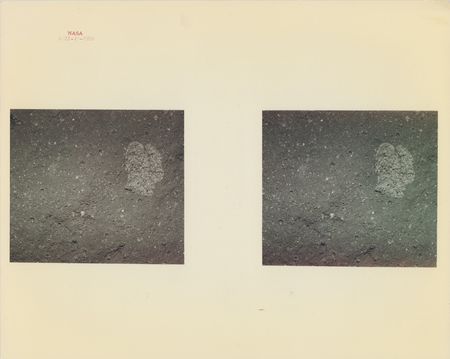 Lot #3250 Apollo 11: Lunar Rock Original Vintage NASA Photograph - Image 1