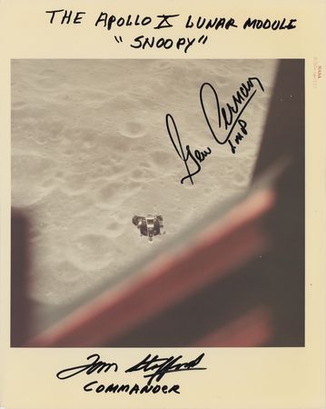 Lot #3183 Apollo 10: Cernan and Stafford Signed Photograph - Image 1
