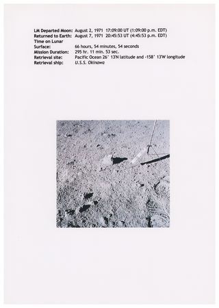 Lot #3373 Apollo 15 Lunar Dust with Certificate Signed by Dave Scott [Attested to as Flown by Florian Noller] - Image 5