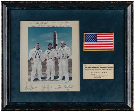 Lot #3174 Apollo 10 Signed Photograph - Image 1