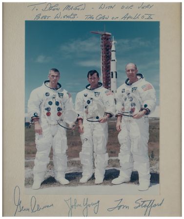 Lot #3174 Apollo 10 Signed Photograph - Image 2