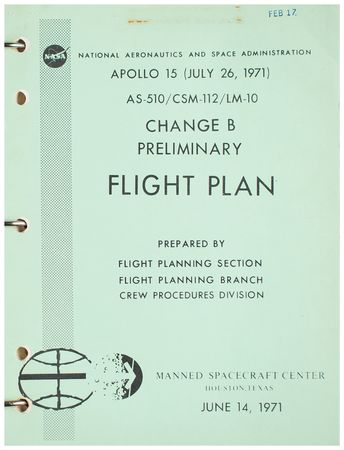 Lot #3371 Apollo 15 Lot of (6) NASA Manuals and Releases: Complete and Incomplete - Image 4