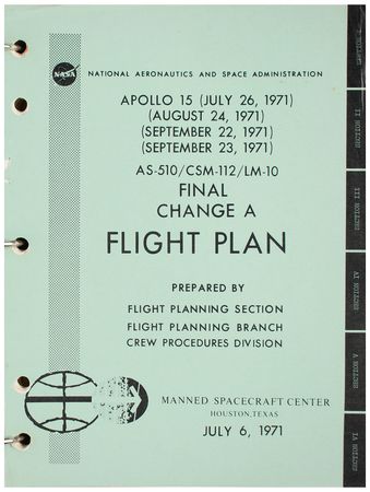 Lot #3371 Apollo 15 Lot of (6) NASA Manuals and Releases: Complete and Incomplete - Image 5