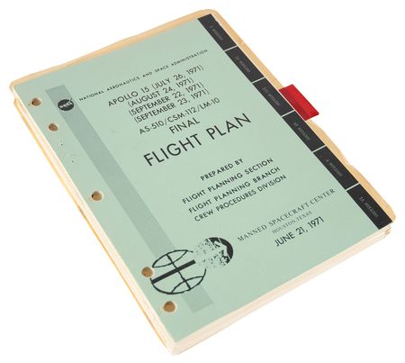 Lot #3384 Apollo 15 Final Flight Plan Manual - Image 1