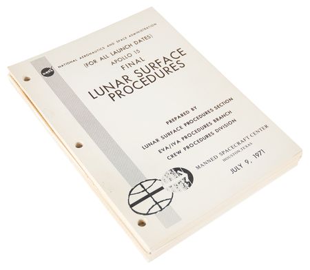 Lot #3383 Apollo 15 Final Lunar Surface Procedures Manual - Image 1