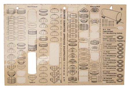 Lot #3132 Saturn V Rocket: S-II Engineering Catalog and Sticker Sheet - Image 4