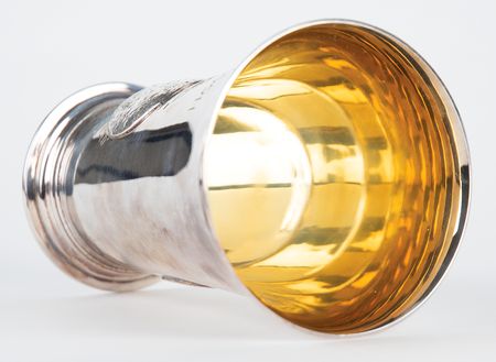 Lot #3218 Apollo 11: Silver Beaker with Case Signed by Michael Collins  - Image 4