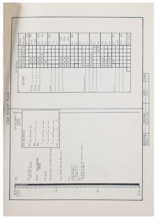 Lot #3443 Apollo 17 Preliminary Flight Plan - Image 3