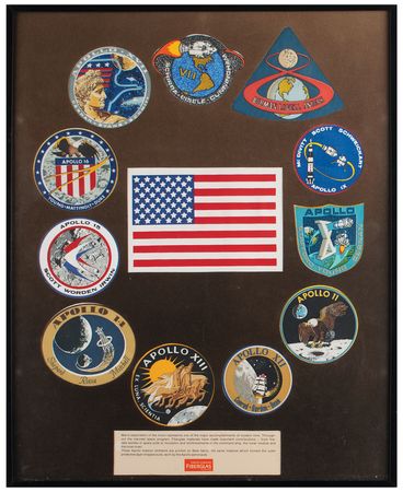 Lot #3131 Project Apollo Beta Cloth Patch Display