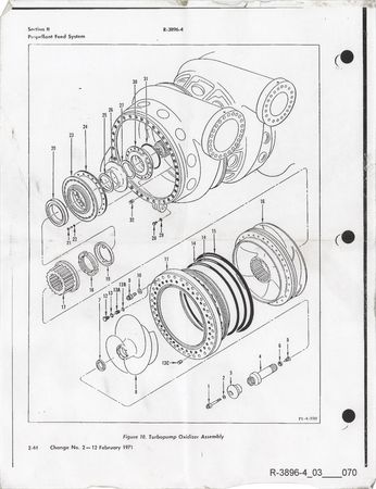 Lot #3642 Apollo Saturn V F-1 Rocket Engine LOX Impeller Spline Sleeve - Image 5