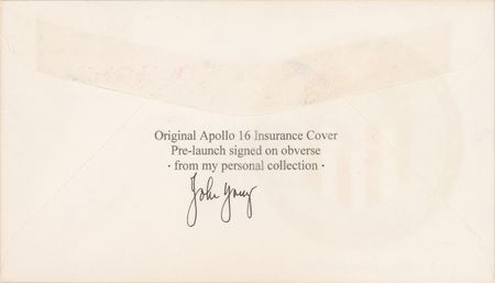 Lot #3432 John Young Signed Apollo 16 Insurance Cover - Image 2