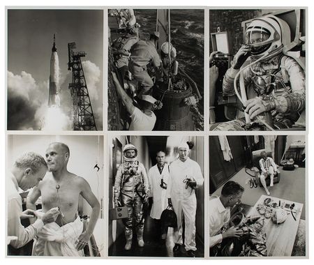 Lot #3040 John Glenn (27) Original MA-6 Photographs - Image 3