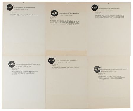 Lot #3040 John Glenn (27) Original MA-6 Photographs - Image 4