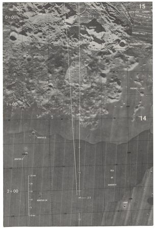 Lot #3375 Apollo 15 Training-Used Orbit Monitor Chart - Image 2