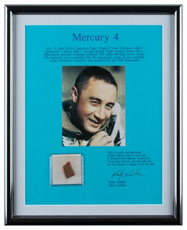 Lot #3046 Liberty Bell 7: Flown Section of Neck Dam from Gus Grissom's MR-4 Pressure Suit - Image 1