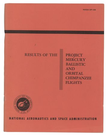Lot #3054 Project Mercury: Report on Orbital Chimpanzee Flights - Image 1