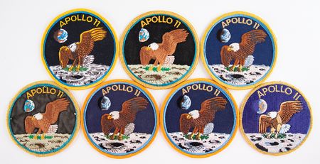 Lot #3235 Apollo 11 Lot of (7) Mission Patches - Image 1