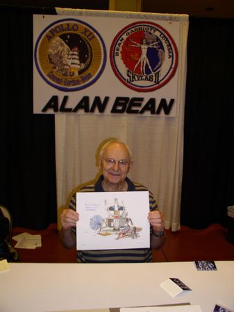 Lot #3472 Apollo Moonwalkers (4) Signed Grumman LM Lithographs - Image 4