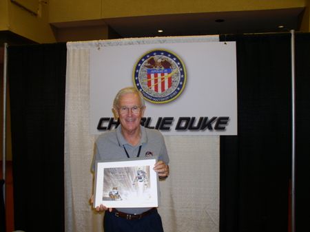 Lot #3472 Apollo Moonwalkers (4) Signed Grumman LM Lithographs - Image 5