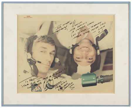 Lot #3459 Gene Cernan and Ron Evans Signed Photograph - Image 1