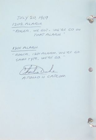 Lot #3194 Buzz Aldrin and Charlie Duke Signed 'G & N Dictionary' Manual - Image 2