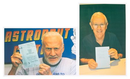 Lot #3194 Buzz Aldrin and Charlie Duke Signed 'G & N Dictionary' Manual - Image 6