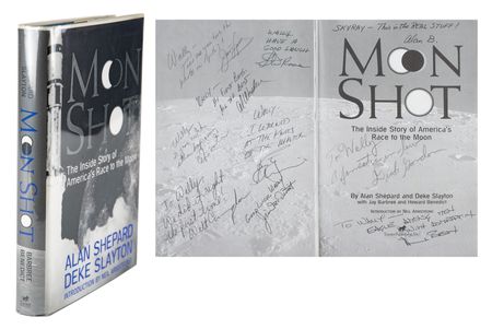 Lot #3471 Apollo Astronauts Multi-Signed Book Presented to Wally Schirra - Image 1