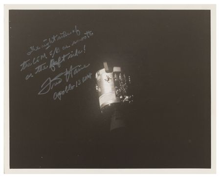Lot #3334 Apollo 13: Fred Haise Signed Photograph - Image 1