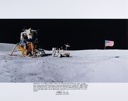 Lot #3413 Charlie Duke Signed Oversized Photograph - Image 1