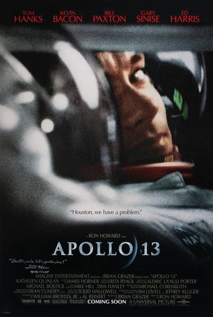 Lot #3310 Fred Haise Signed Apollo 13 Movie Poster - Image 1