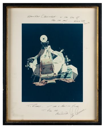 Lot #3439 Gene Cernan Signed Photograph - Image 1