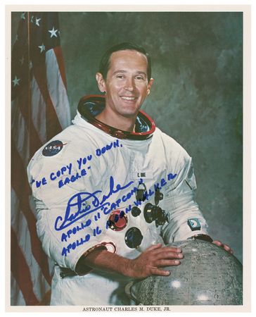 Lot #3423 Charlie Duke Signed Photograph - Image 1
