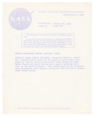 Lot #3161 James Lovell Signed Photograph - Image 2