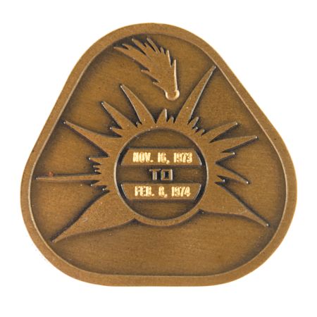 Lot #3513 Ed Gibson's Skylab 4 Unflown Bronze Robbins Medal - Image 2