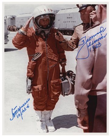 Lot #3602 Alexei Leonov and Valentina Tereshkova