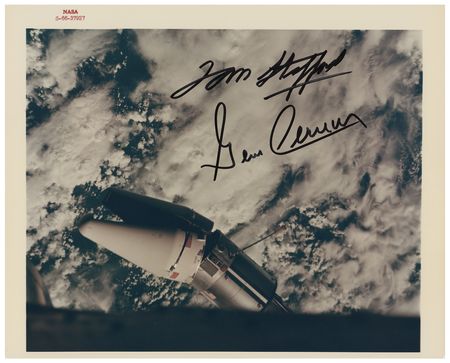 Lot #3090 Gemini 9 Signed Photograph - Image 1