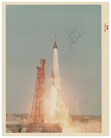 Lot #3028 Gordon Cooper Signed Photograph - Image 1