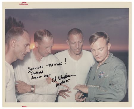 Lot #3408 Al Worden Signed Photograph - Image 1