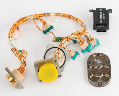 Lot #3098 Apollo 3 (AS-202) Block I Presumed Flown CM Sextant Cables and Trunnion Mirror - Image 1