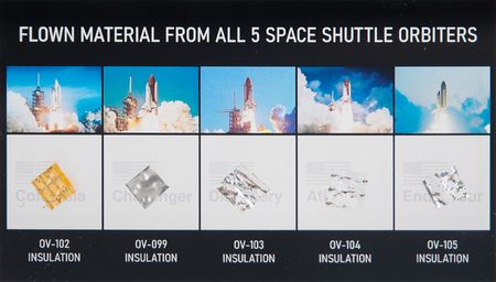 Lot #3550 Space Shuttle Flown Insulation Swatches - Image 1