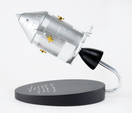 Lot #3628 Frank Borman Signed Apollo Command Module Model - Image 4