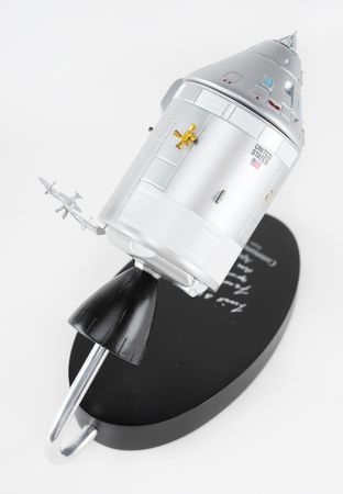 Lot #3628 Frank Borman Signed Apollo Command Module Model - Image 5