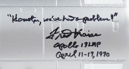 Lot #3630 Fred Haise Signed Apollo Command Module Model - Image 2