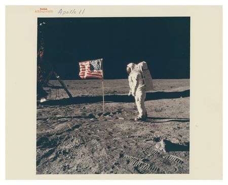 Lot #3233 Buzz Aldrin Original 'Type 1' Photograph - Image 1
