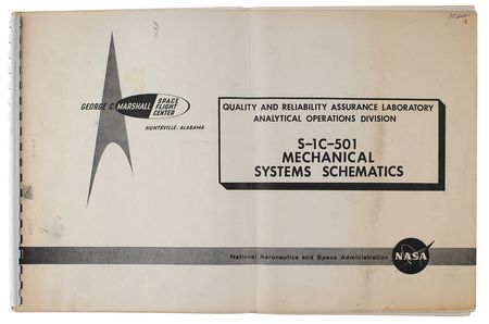 Lot #3656 S-1C-501 Mechanical Systems Schematics - Image 1