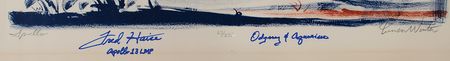 Lot #3311 Fred Haise Signed Lithograph by Lumen Winter - Image 2